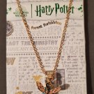 Rare Harry Potter necklace forbidden forest wing key blue stone