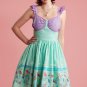 Super rare Disney Princess ariel little mermaid dress retro style rockabilly sz l