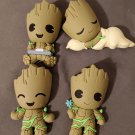 Marvel groot Magners 3d figural x 4 chibi guardians of the galaxy