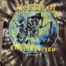 Megadeth t shirt contaminated acid wash tie dye heavy metal tee sz m