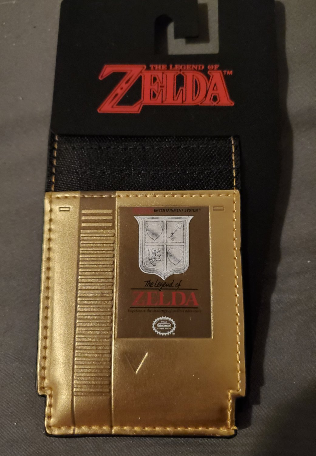Rare zelda gold cartridge mini wallet ID holder official Nintendo