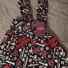 Stranger things hellfire club skirt suspenders size 3xl
