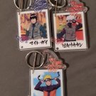 Naruto acrylic keychain x 3 clips bag clips anime