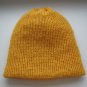 dark yellow mohair beanie