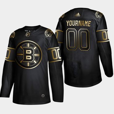 Boston Bruins Customized Black Gold 