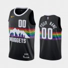 Denver Nuggets #00 Custom Black City Jersey
