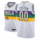 New Orleans Pelicans #00 Custom City White Jersey