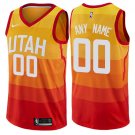 Utah Jazz #00 Custom Orange City Jersey