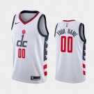 Washington Wizards #00 Custom White City Jersey