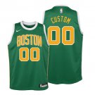 Women Boston Celtics #00 Custom Earned Jersey Green