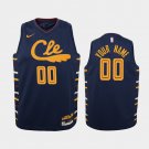 Women Cleveland Cavaliers #00 Custom Navy City Jersey