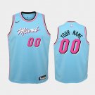 Women Miami Heat #00 Custom Blue ViceWave City Jersey