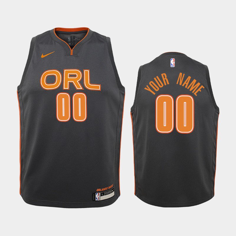 Women Orlando Magic #00 Custom Black City Jersey