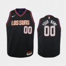 Women Phoenix Suns City #00 Custom Black Jersey