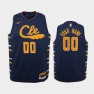 Youth Cleveland Cavaliers #00 Custom Navy City Jersey