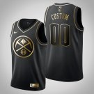 Youth Denver Nuggets #00 Custom Black Golden Jersey