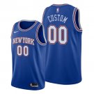 Youth New York Knicks #00 Custom City Jersey Blue