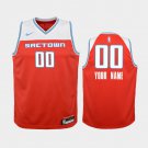 Youth Sacramento Kings #00 Custom Red City Jersey