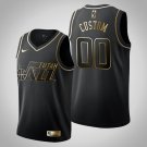 Youth Utah Jazz #00 Custom Black Golden Jersey
