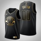 Youth Washington Wizards #00 Custom Black Golden Jersey