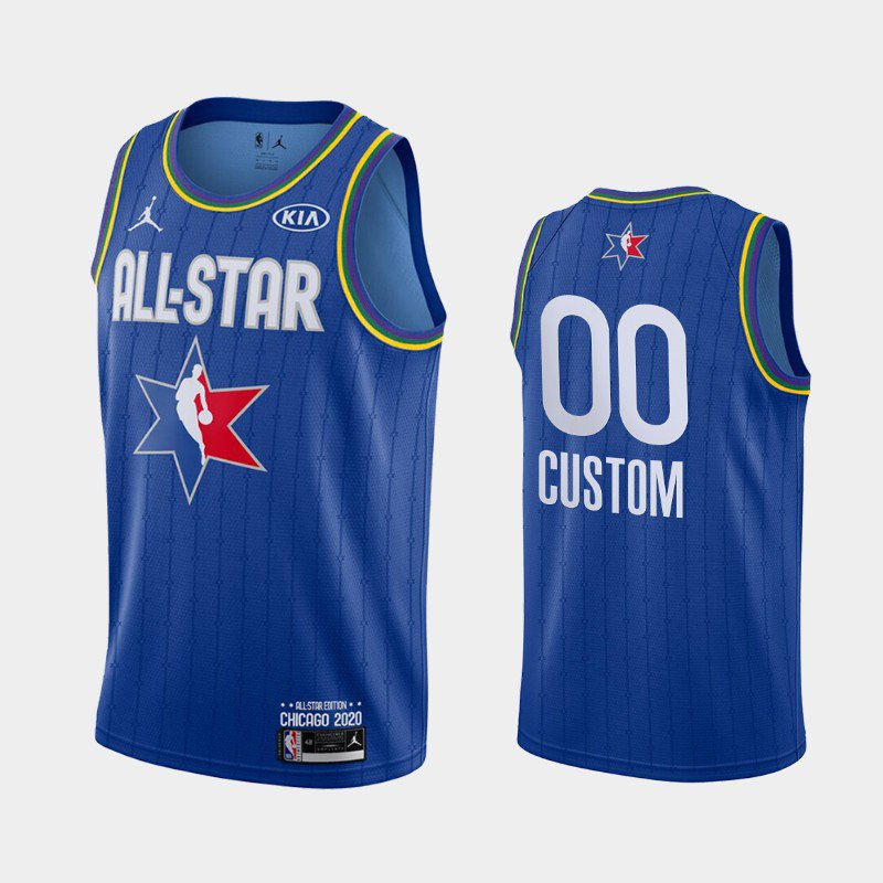 Men's 2020 All-Star Game Custom Jersey - Blue