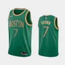 Boston Celtics #7 Jaylen Brown City Jersey Green