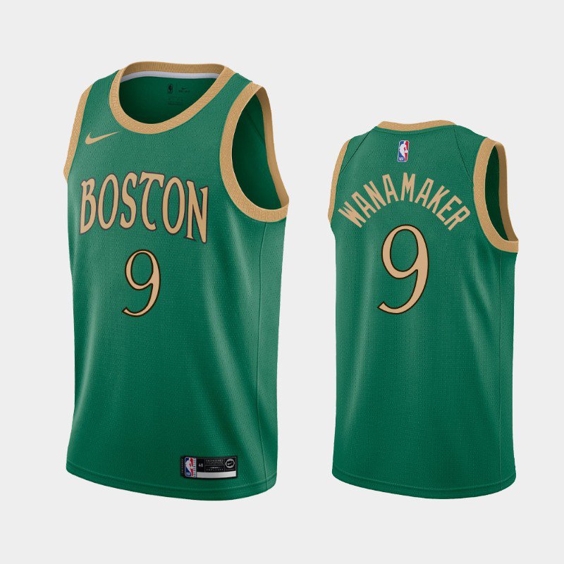 Boston Celtics #9 Brad Wanamaker City Jersey Green