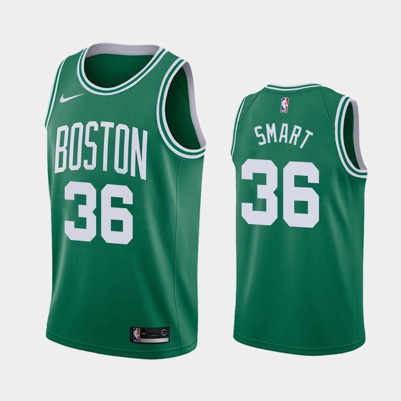 Boston Celtics #36 Marcus Smart Jersey Green
