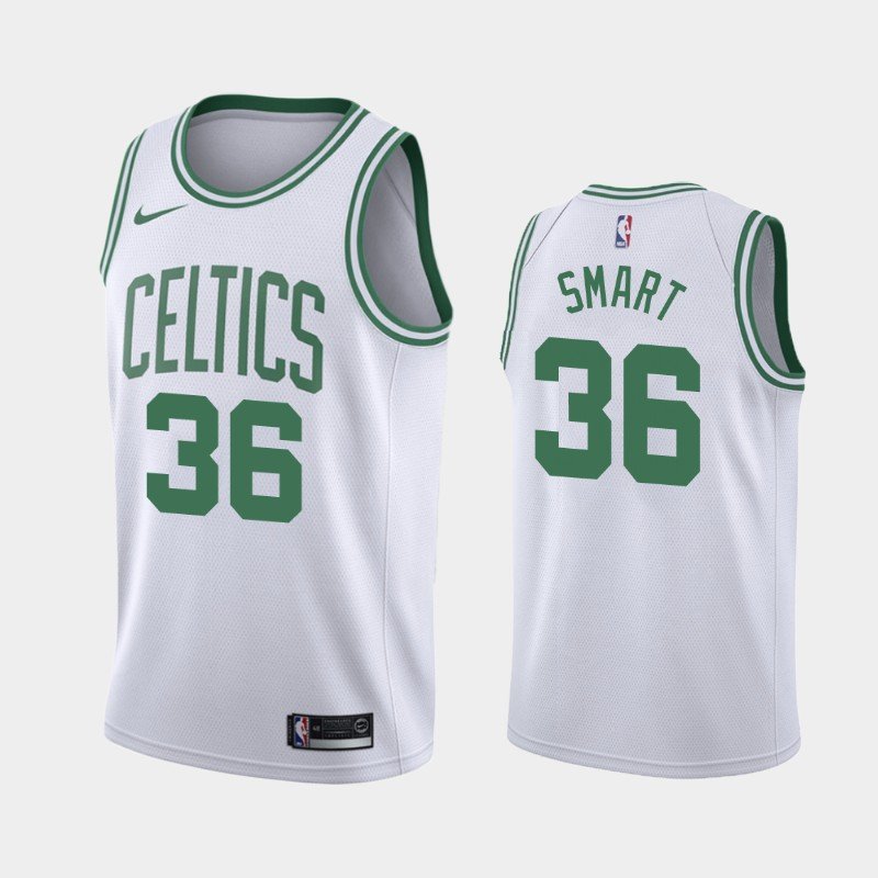 Boston Celtics #36 Marcus Smart Jersey White