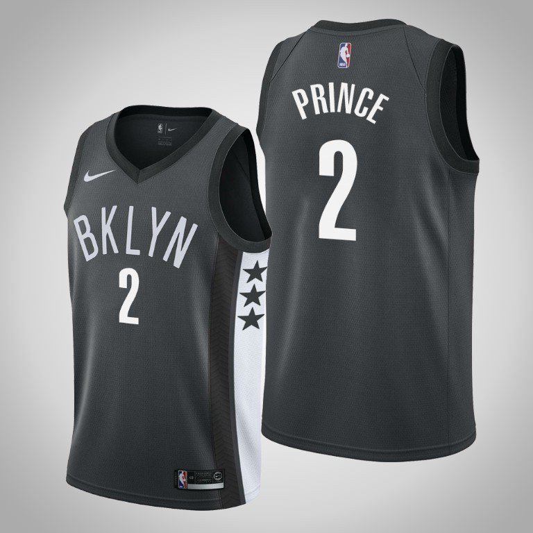 Brooklyn Nets #2 Taurean Prince Swingman Jersey Gray