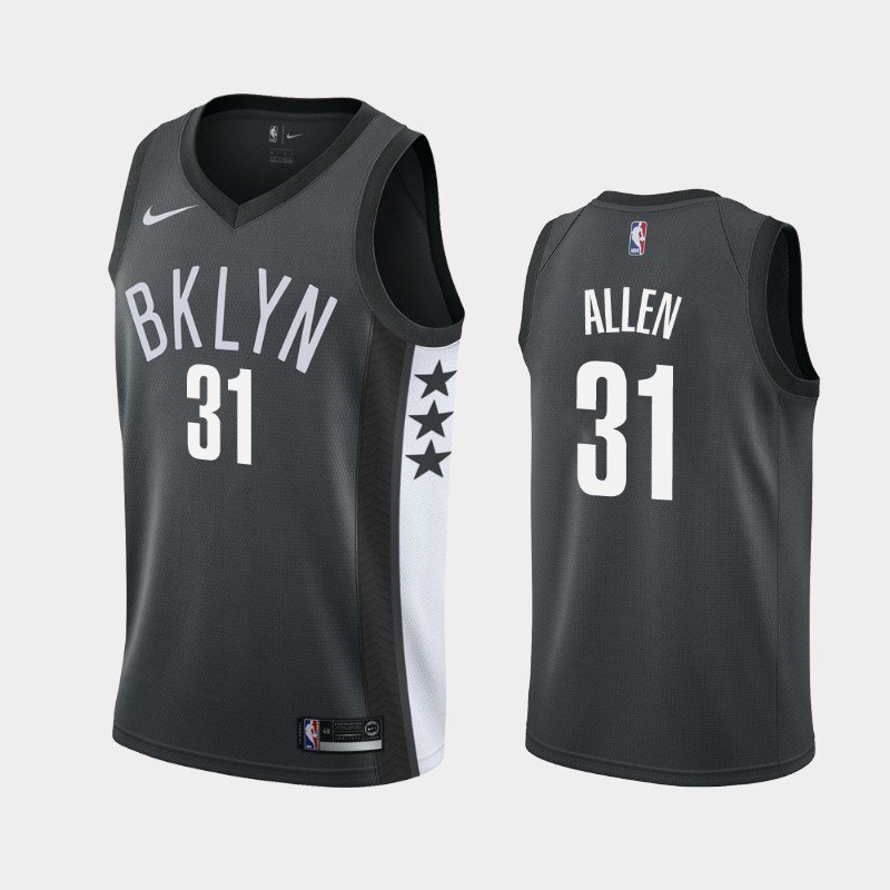 Brooklyn Nets #31 Jarrett Allen Swingman Jersey Gray