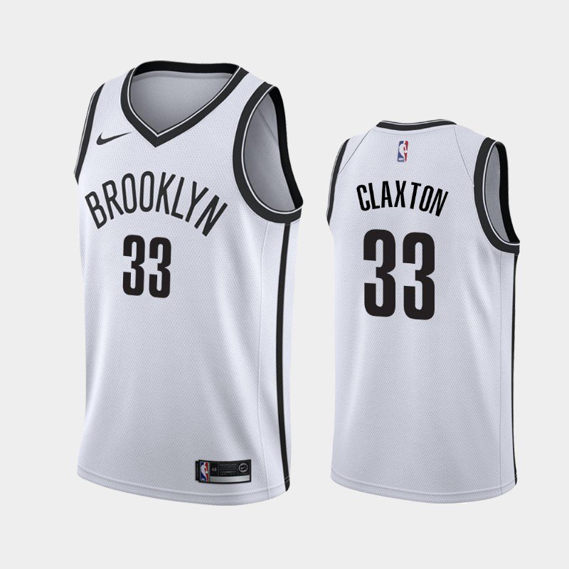 Brooklyn Nets #33 DeAndre Jordan Jersey White