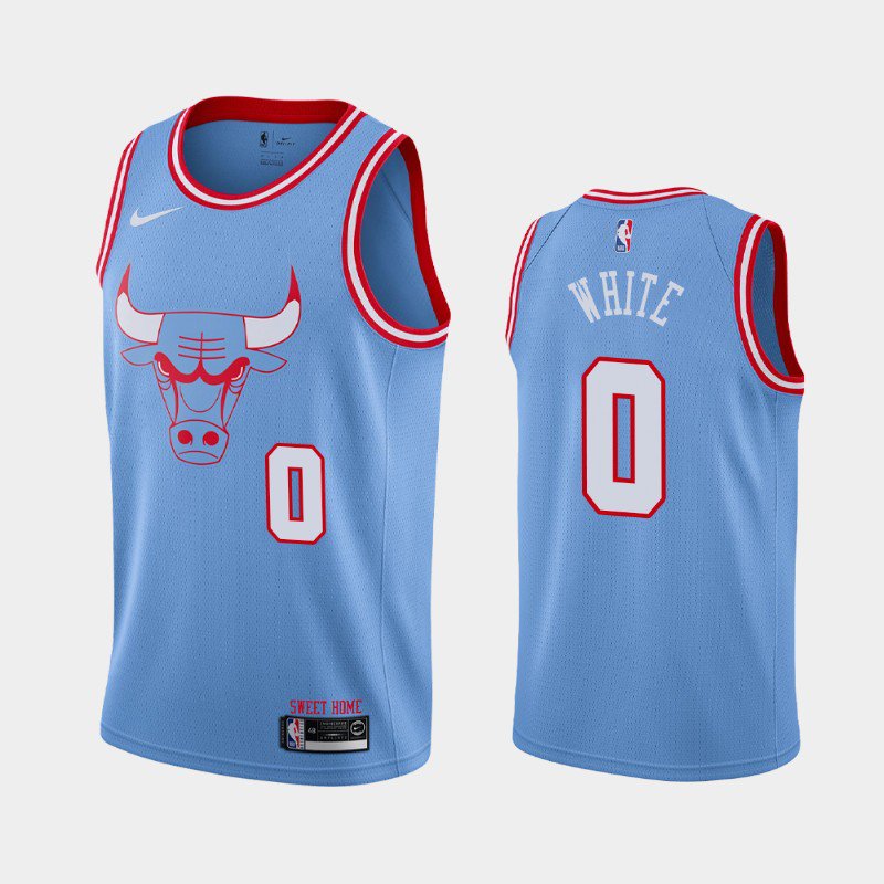 Men's Chicago Bulls #0 Coby White City Jersey
