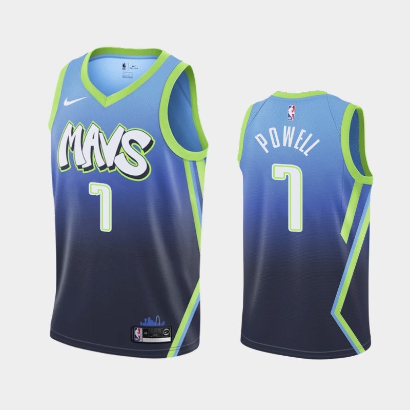 Men's Dallas Mavericks #7 Dwight Powell City Jersey