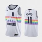 Mens Denver Nuggets #11 Monte Morris Jersey white