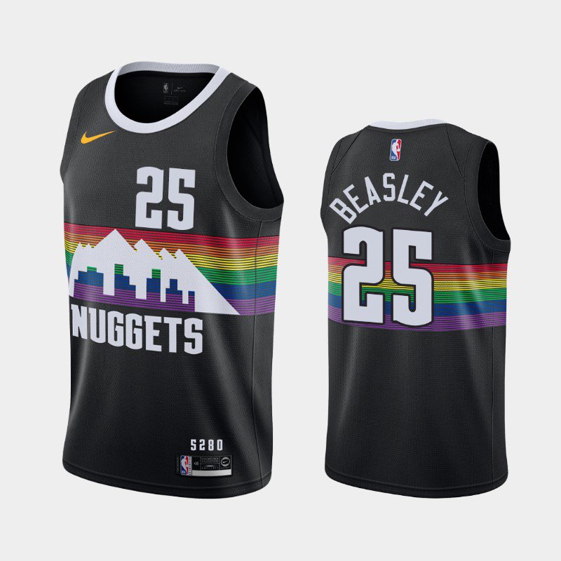 Mens Denver Nuggets #25 Malik Beasley City Jersey