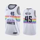 Mens Denver Nuggets #45 Thomas Welsh Jersey white