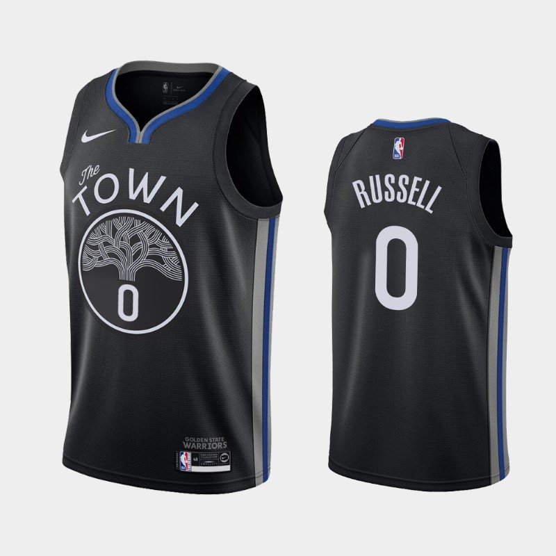 Men's Golden State Warriors #0 D'Angelo Russell City Jersey