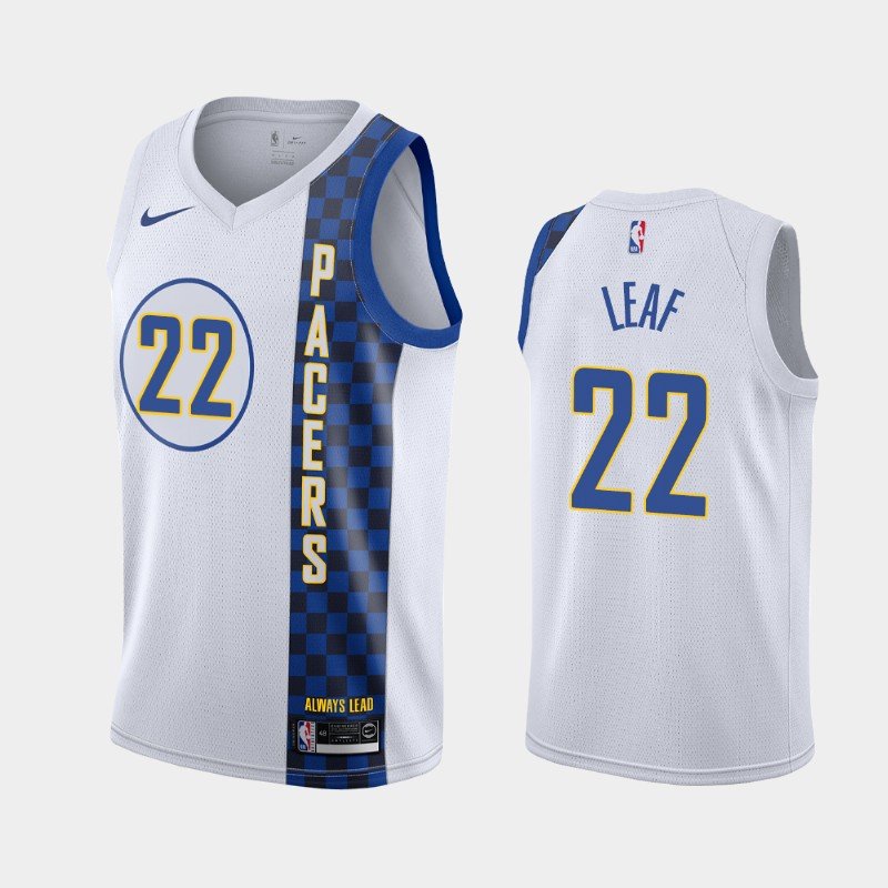 Mens Indiana Pacers #22 T.J. Leaf City Jersey