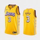 Men's Los Angeles Lakers #3 Anthony Davis City Jersey