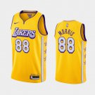 Men's Los Angeles Lakers #88 Markieff Morris City Jersey