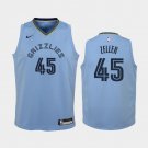 Mens Memphis Grizzlies #45 Tyler Zeller Jersey