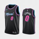 Mens Miami Heat #0 Meyers Leonard Black City Jersey
