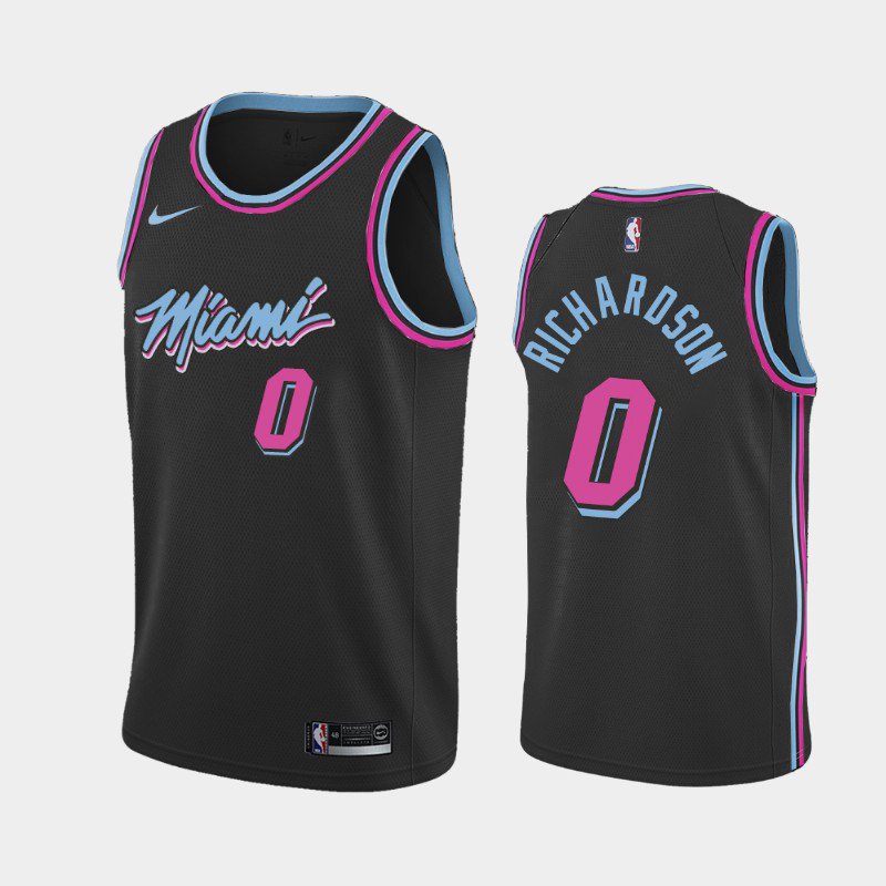 Miami Heat #0 Josh Richardson Black City Jersey