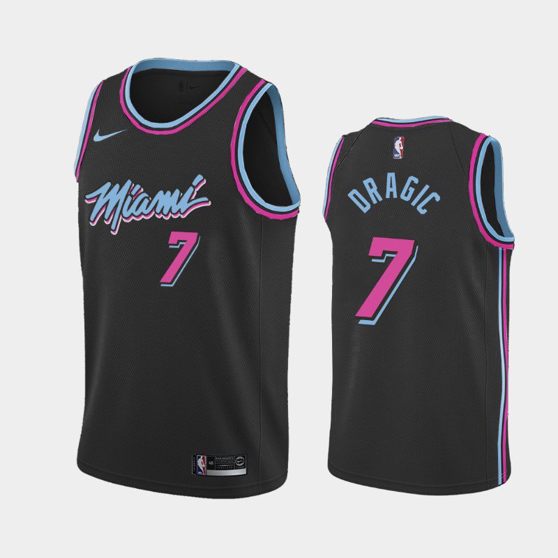 Miami Heat #7 Goran Dragic Black City Jersey