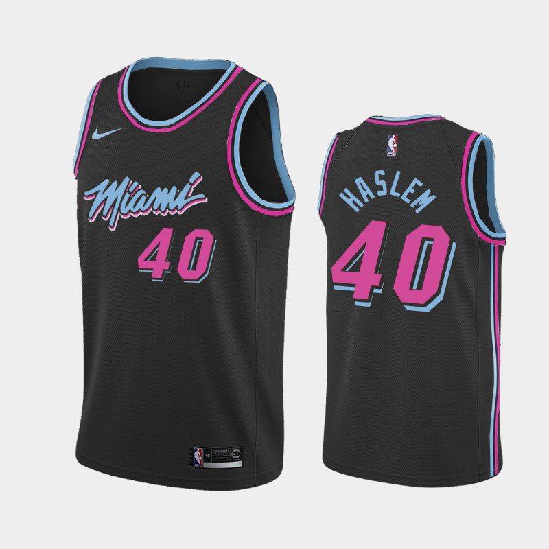 Miami Heat #40 Udonis Haslem Black City Jersey