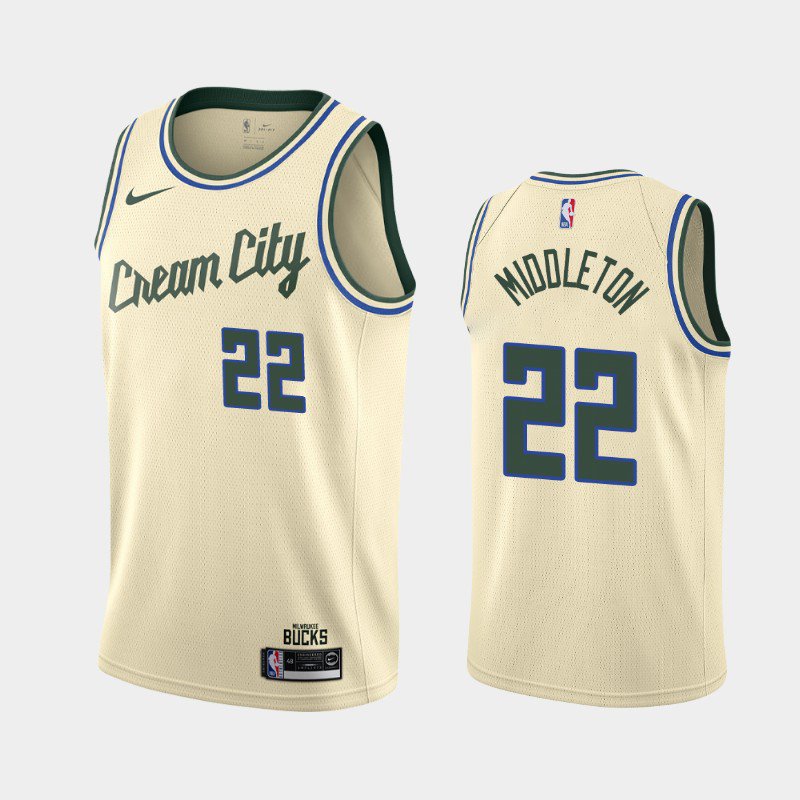 Milwaukee Bucks #22 Khris Middleton City Jersey