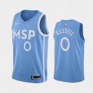 Men's Minnesota Timberwolves #0 D'Angelo Russell City Jersey