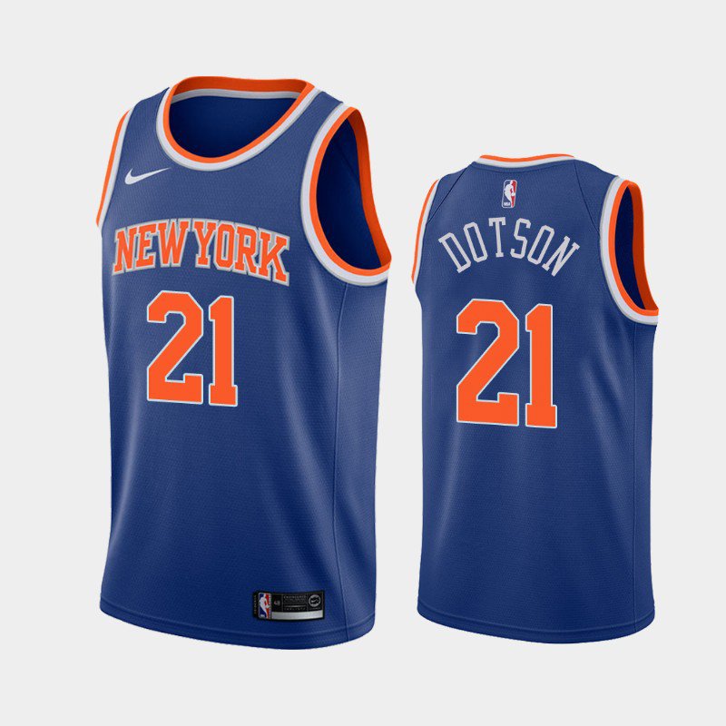 New York Knicks #21 Damyean Dotson Icon Jersey