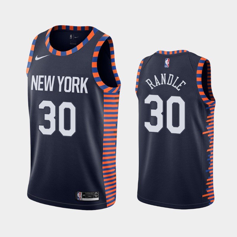 New York Knicks #30 Julius Randle City Jersey Navy